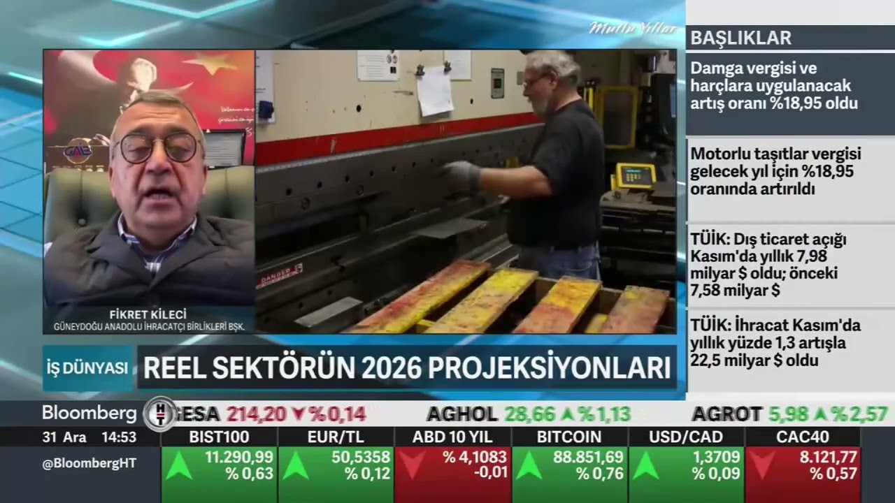Ahmet Fikret Kileci Bloomberg HT Canlı Yayını