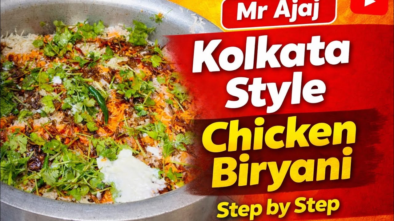 Kolkata style chicken biryani | अंडा वाला कोलकाता चिकन बिरयानी | By Mr Ajaj 