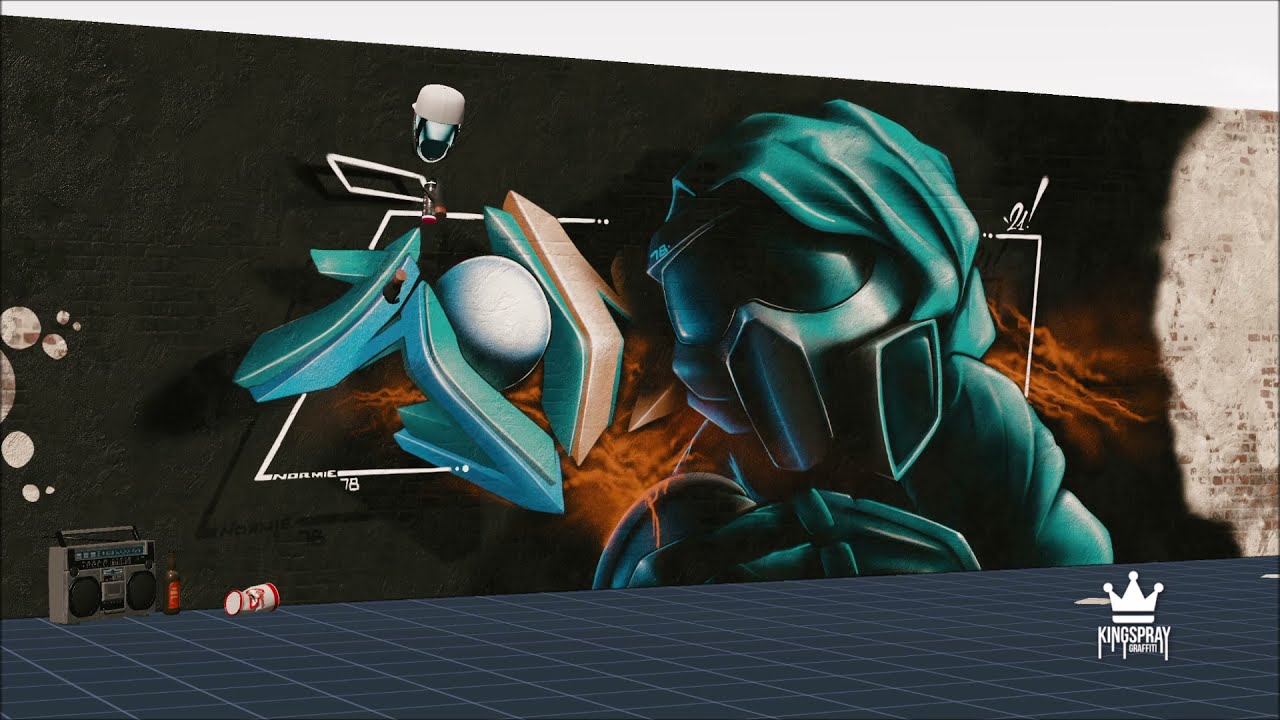 Kingspray Graffiti VR - 3D character piece