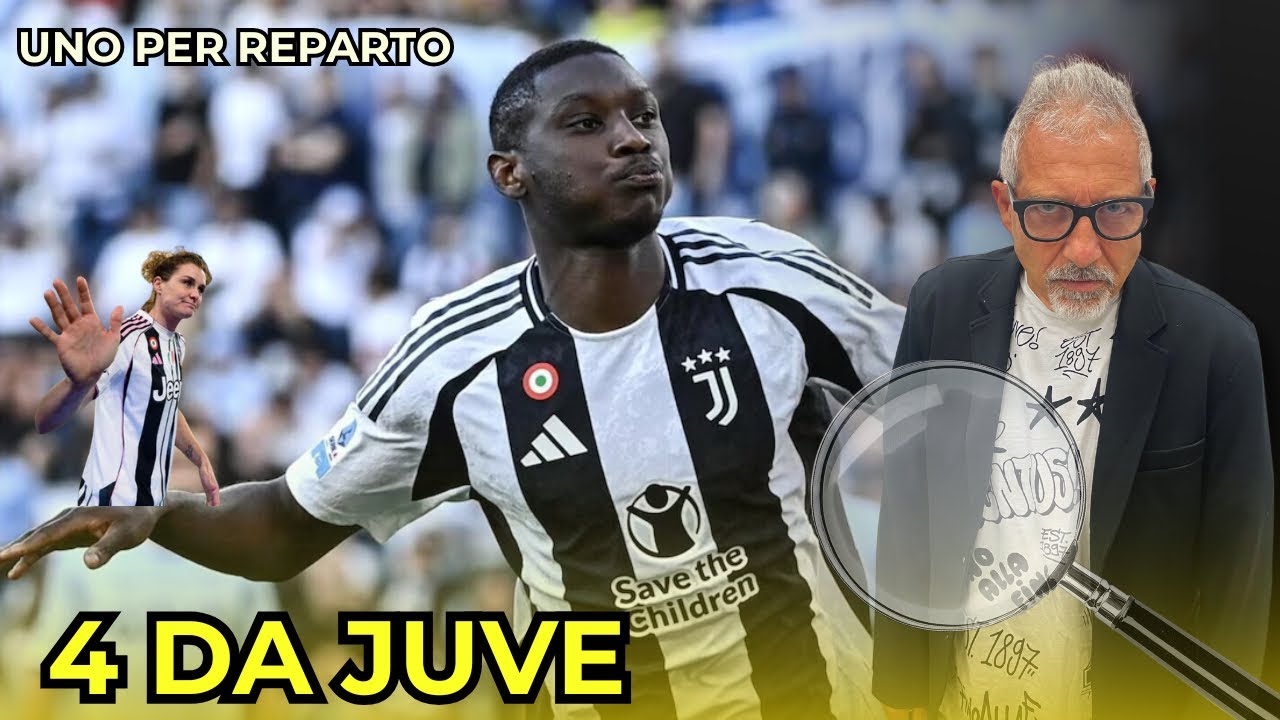 IL MERCATO DELLA JUVE: 4 TITOLARI E 3 RISERVE 🫵