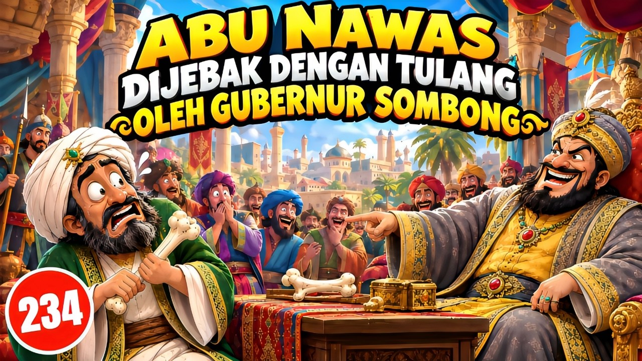 GUBERNUR LICIK MENJEBAK ABU NAWAS DENGAN TULANG! TAPI JAWABANNYA BIKIN OTAK TERBALIK!- HUMOR SUFI