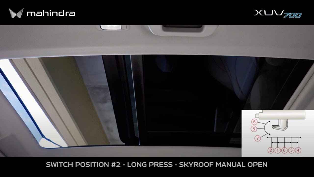 XUV700 How To Use the Skyroof