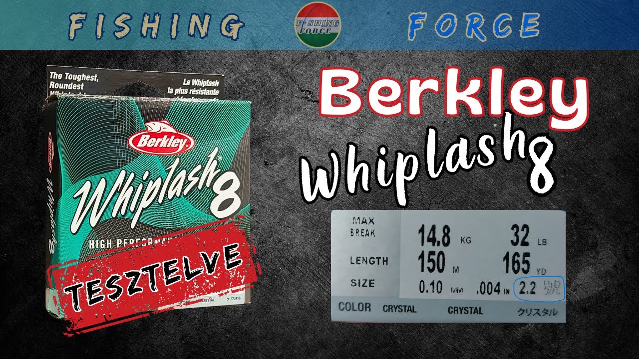 Berkley Whiplash 8 0,10mm fonott horgász zsinór teszt #horgászat #berkleyfishing #fonottzsinór