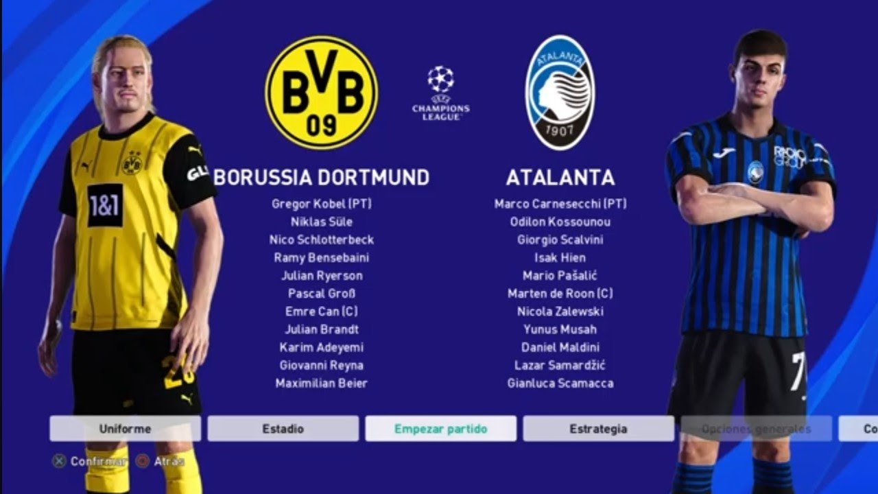 Chile Pes Aura Ps4 / Borussia Dortmund vs Atalanta/ Uefa Champions League Play Offs 25/26