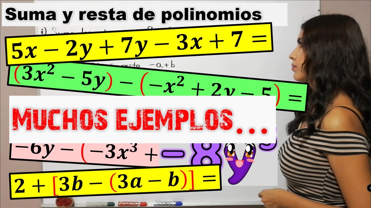 SUMA Y RESTA de polinomios. Y teoría. ¡Facilísimo! 🤩