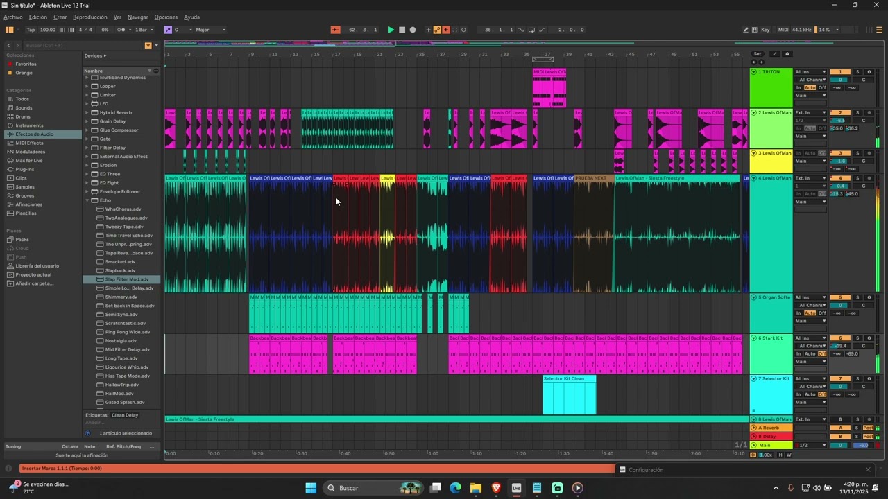 EXTENDED Lewis Of Man - Siesta Freestyle feat. Alicia Te Quiero ABLETON| EXTENDED|