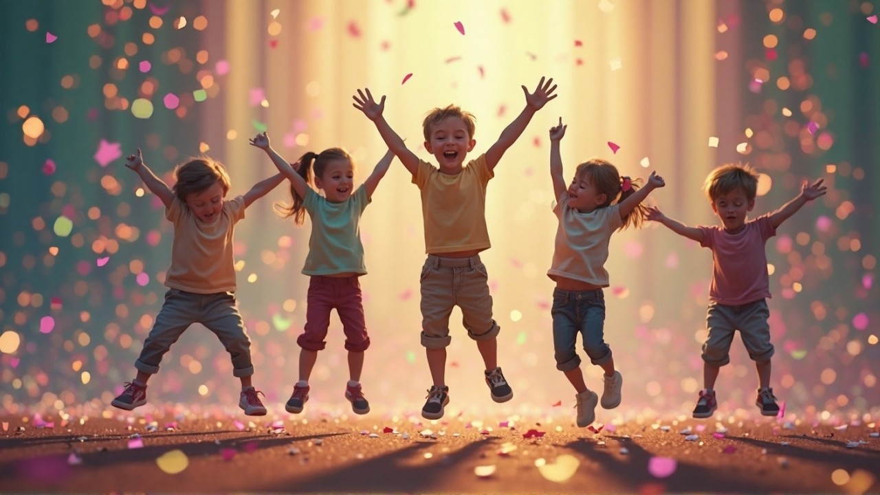 Ha-Ha-Happy! 🎉 Fun Kids Dance Song 2025 | Bilingual (German + English) | Jump, Clap & Spin!
