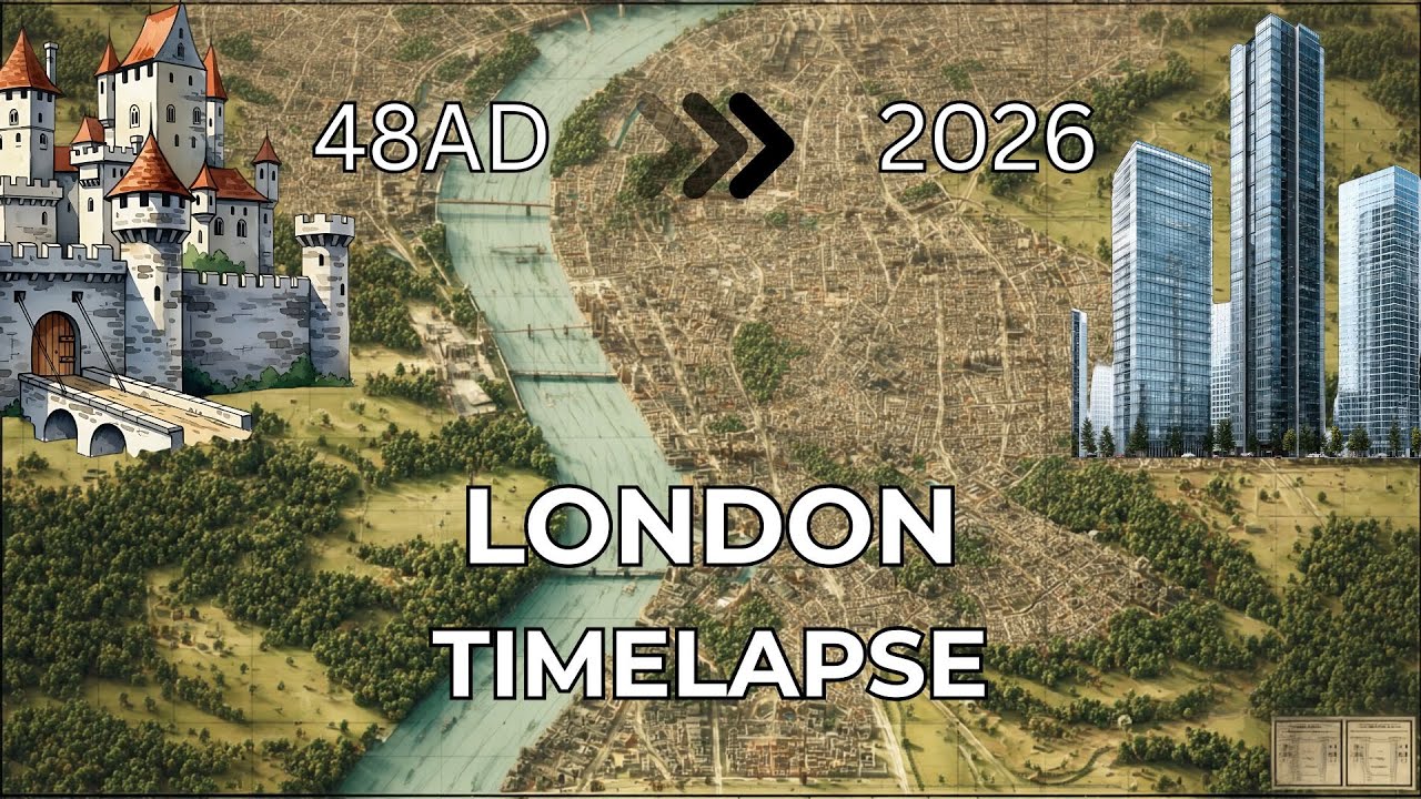 London timelapse 3D - 48 AD to 2026
