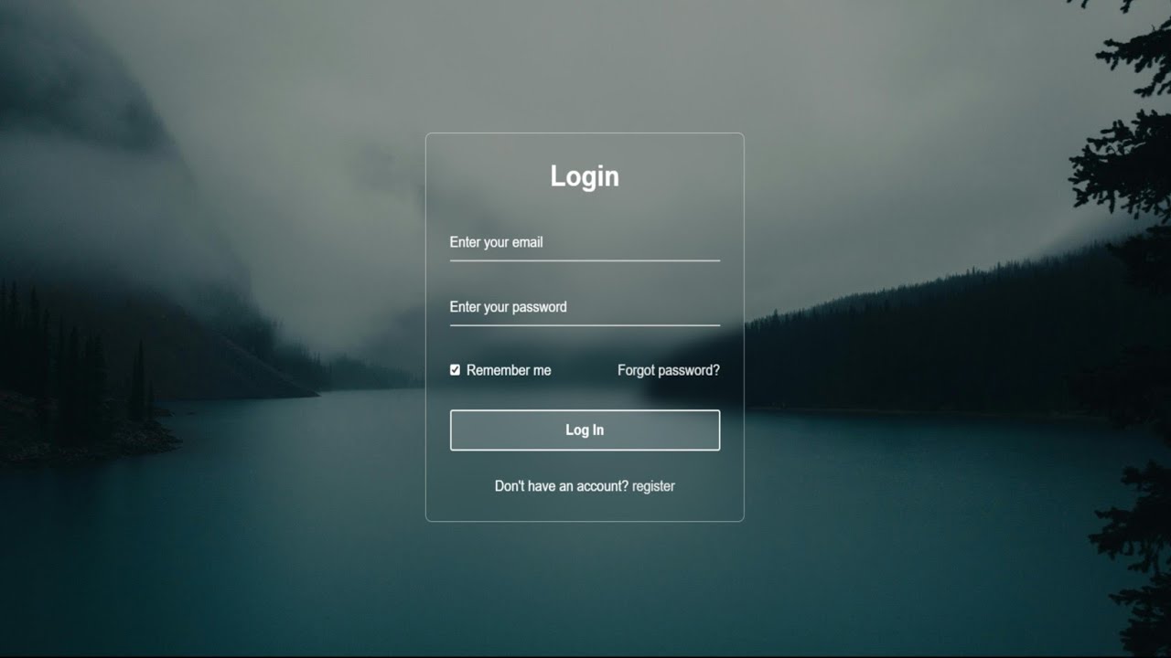 Build a Modern Animated Login Page | HTML CSS JavaScript Tutorial | MayanCoders
