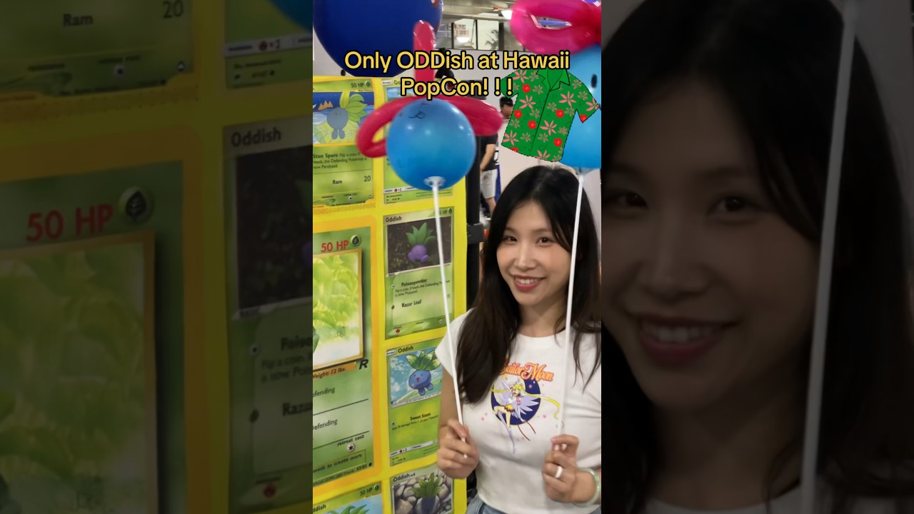 Roboskillz visits the only Oddish Booth at Hawaii Popcon 2024! #pokemon