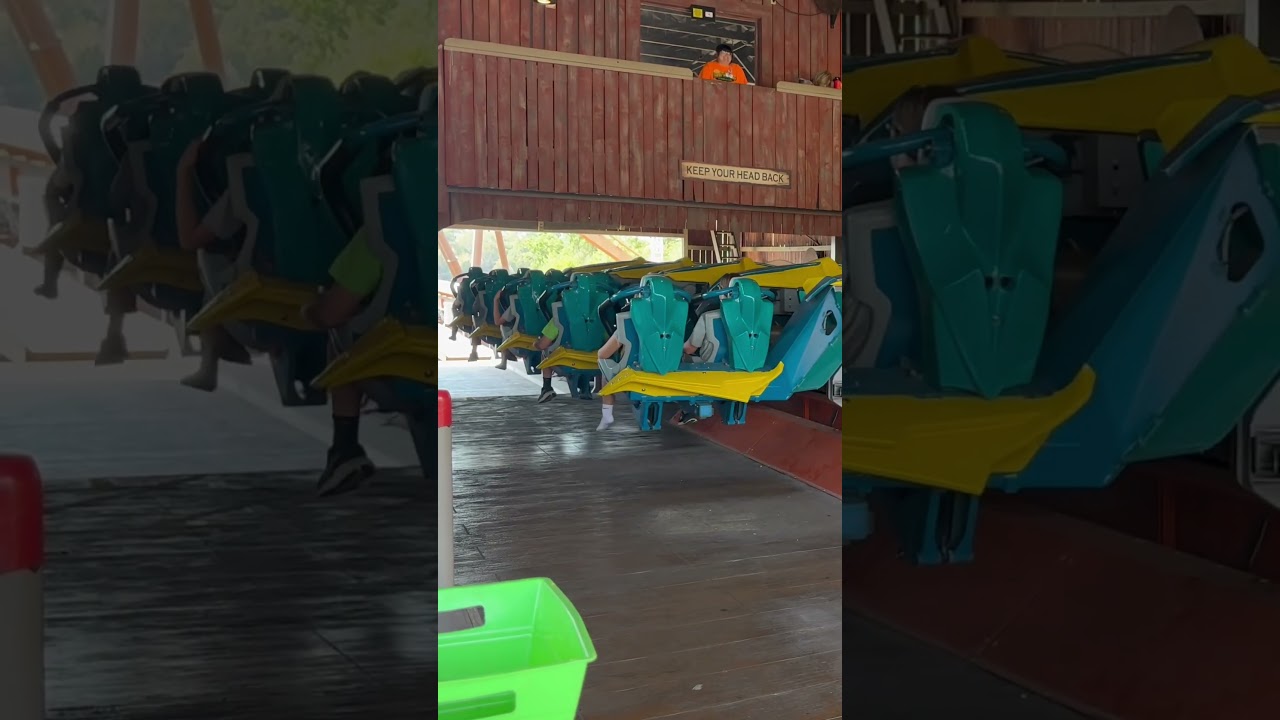 The rare B&M Launch | Thunderbird, Holiday World | Santa Claus, Indiana | Wing Coaster