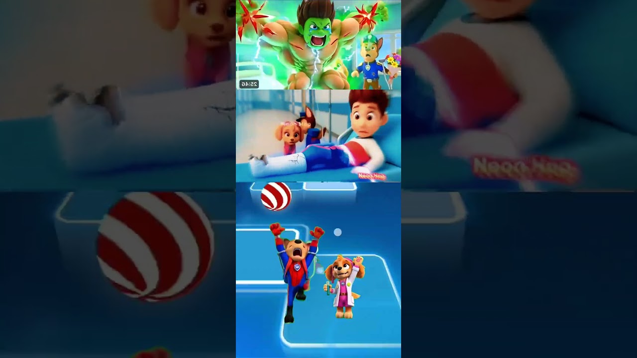 Paw Patrol Scary Chase 🆚 Ryder 🆚 Marshall | Fun Dance Tiles Hop 🎵 #shorts