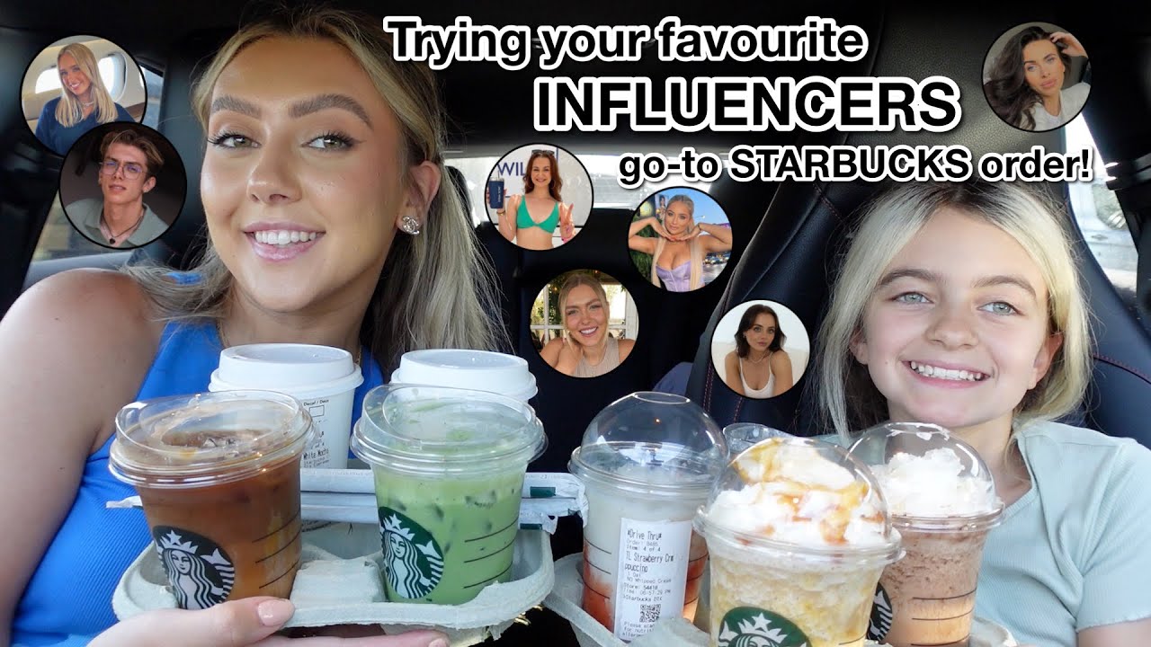 Trying your favourite INFLUENCERS go to STARBUCKS Order