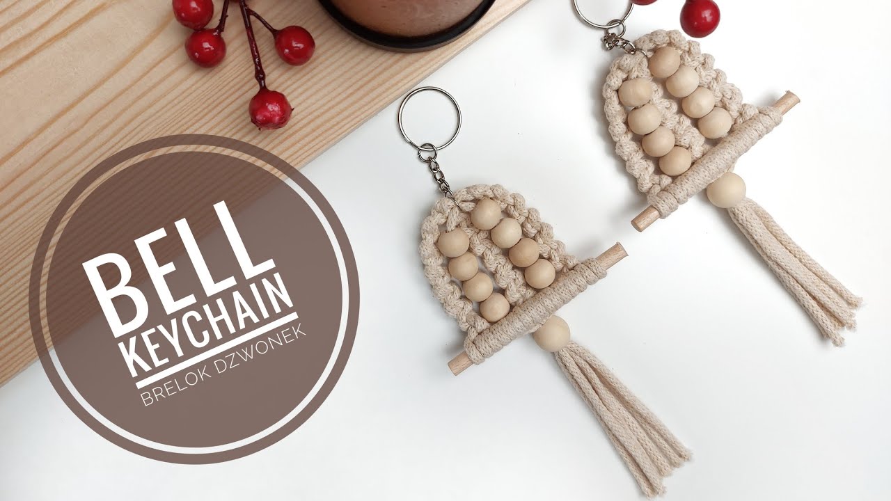 CHRISTMAS BELL KEYCHAIN | Brelok Dzwonek | Macrame