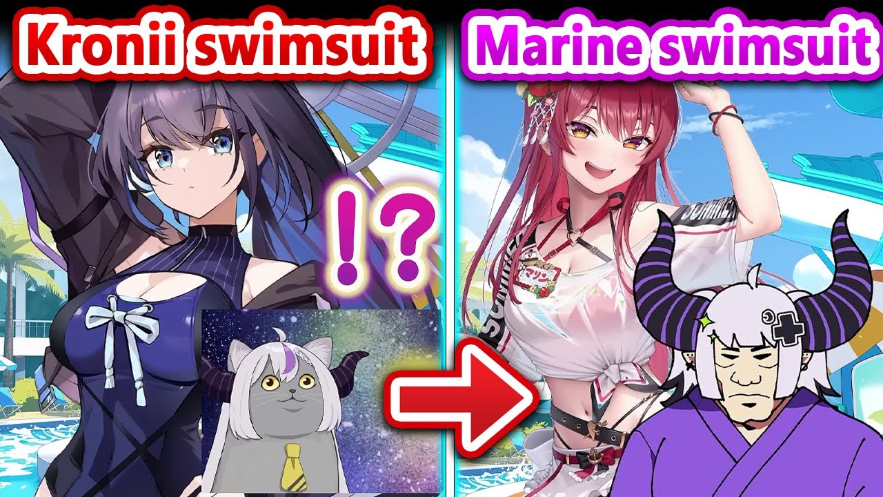 Laplus' Polar Opposite Reaction Broke Marine During Sponsored Stream...
