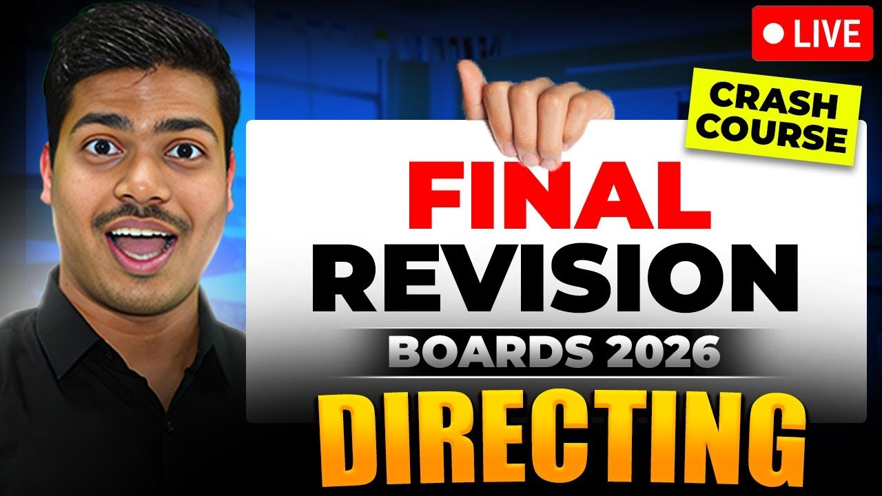 DIRECTING | FINAL REVISION 🔴LIVE | WITH ALL NCERT KEY WORDS | CLASS 12 BUSINESS STUDIES BOARDS 2026.
