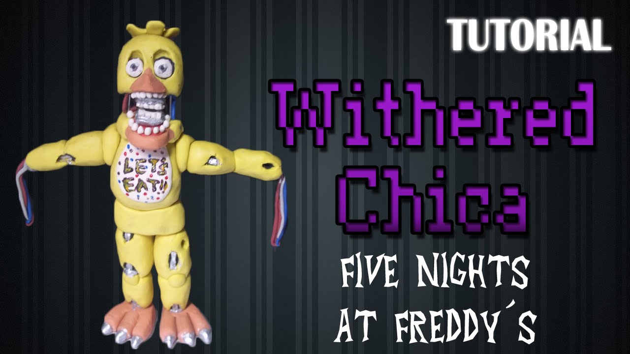 Tutorial Withered/Old Chica en Plastilina / FNaF / How to make a Withered/Old Chica with Clay