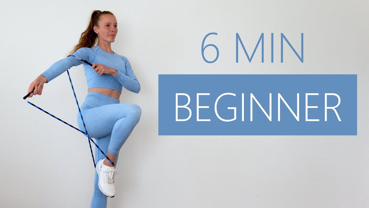 6 MIN BEGINNER JUMP ROPE WORKOUT - ONLY JUMPING // no crosses / no doubles