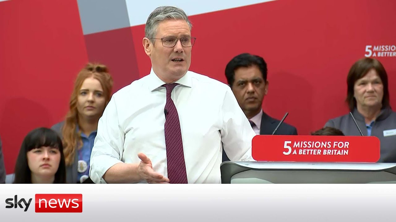 Labour leader Sir Keir Starmer delivers speech unveiling 'five missions'