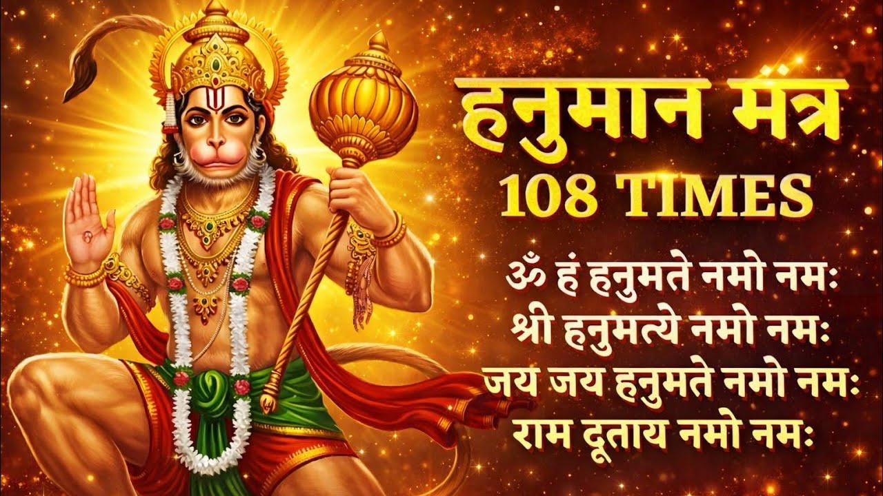 पंचमुखी हनुमान मंत्र। Hanuman ji ki shaktishali Panchmukhi Mantra. 