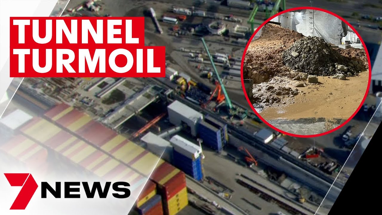 Underground collapse shuts down the West Gate Tunnel project | 7NEWS