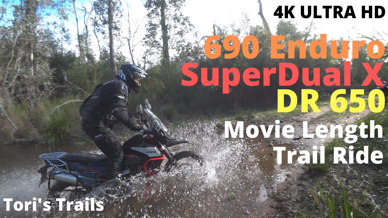 KTM 690 - SWM SuperDual X - Suzuki DR650 - Movie Length Trail Ride - 4K ULTRA HD