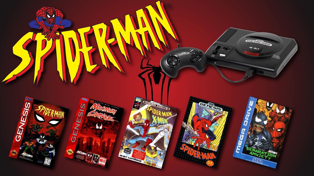 Todos los juegos de Spiderman para Sega Genesis