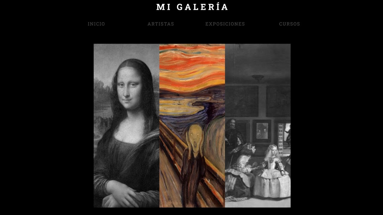 Proyecto básico para practicar HTML & CSS. Temática: Galería