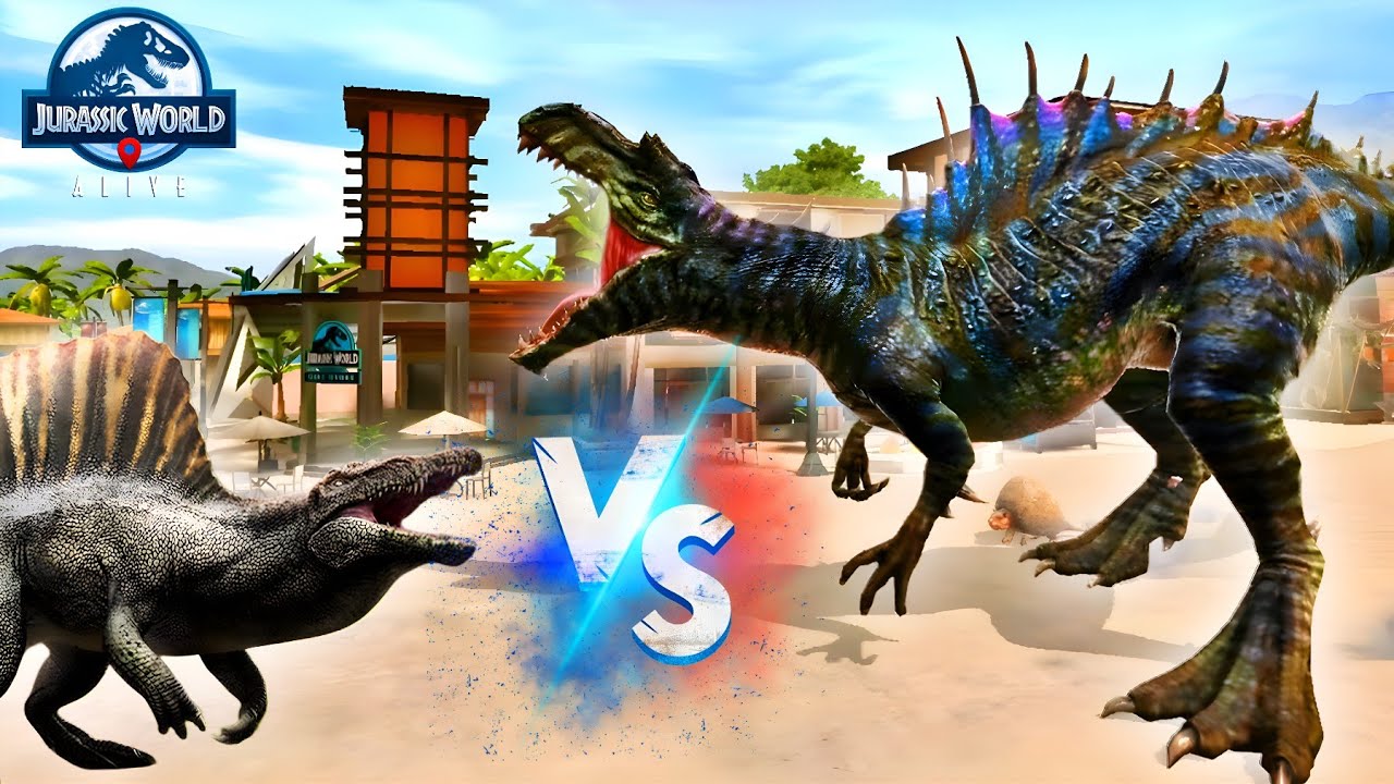 Rebirth SPINOSAURUS Vs ALBERTOSPINOS Boss || Jurassic world alive || V3.15