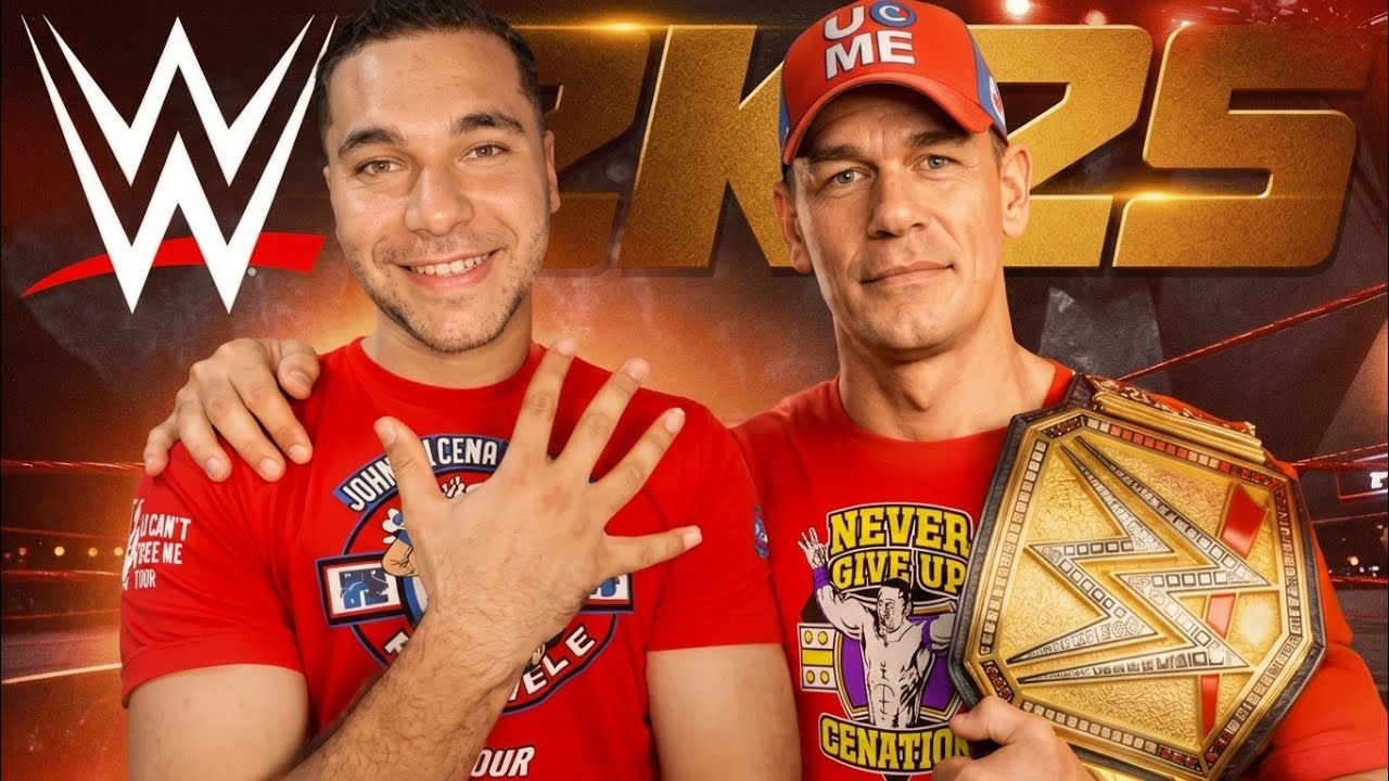 سينا ضد 20 مصارع في تحدي Gauntlet في لعبة WWE2K25 🤯🔥