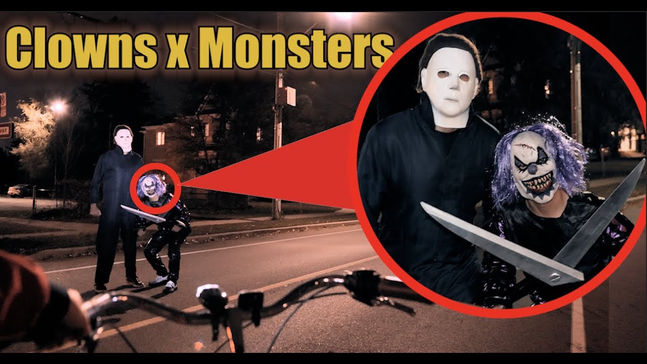 CLOWNS X MICHAEL MYERS IN OUR NEIGHBORHOOD!!  (They Are Teaming Up!!)