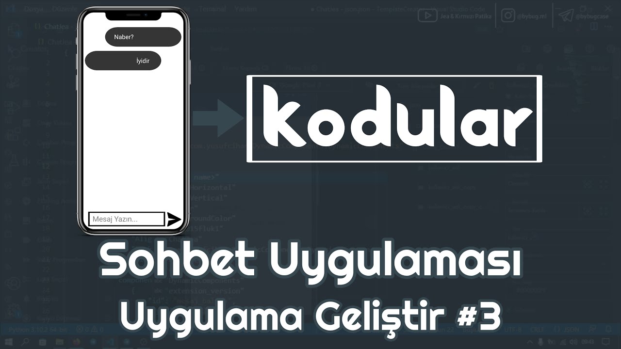 SOHBET UYGULAMASI NASIL YAPILIR? KODLAMA BİLMEDEN MOBİL UYGULAMANI GELİŞTİR! KODULAR UYGULAMA YAP!