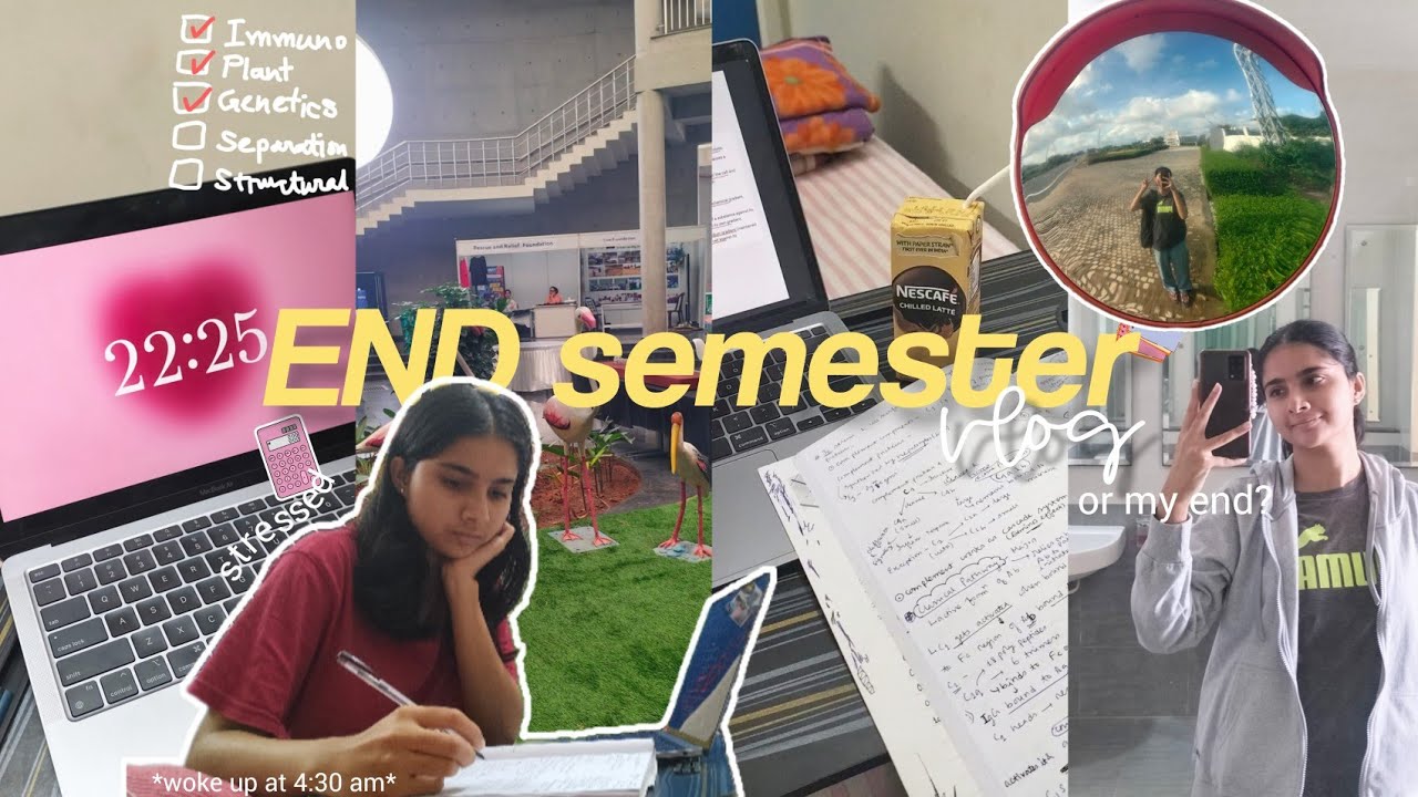 Endsem or my end?😭💻 *woke up at 4:30 am* 📍IISER Tirupati