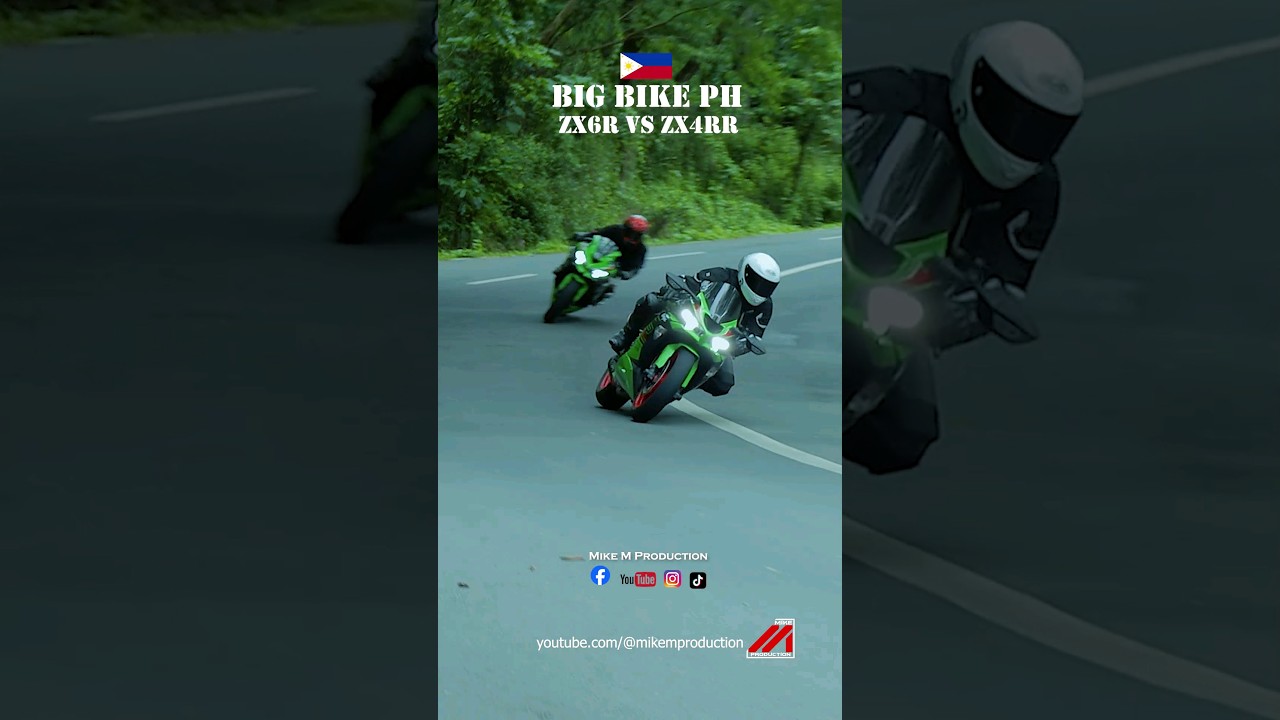 ZX6R vs ZX4RR Kawasaki Ninja #shorts #foryou #motorcycle #fyp #trending #asmr sound #racing #rider