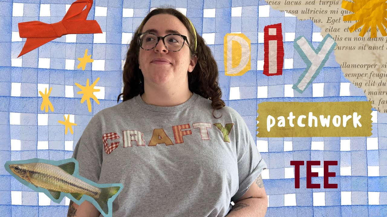 How to Make a Patchwork Appliqu&eacute; T-Shirt (Beginner Sewing Friendly!)