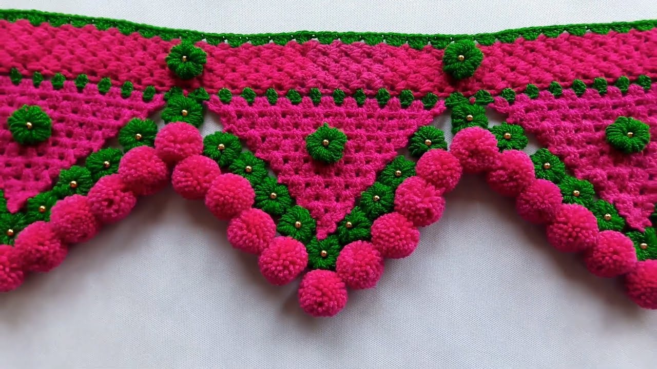 EASY DOOR HANGING TORAN FROM WOOLEN || DIY DOOR HANGING TORAN || WOW ! AMAZING WALL HANGING TORAN