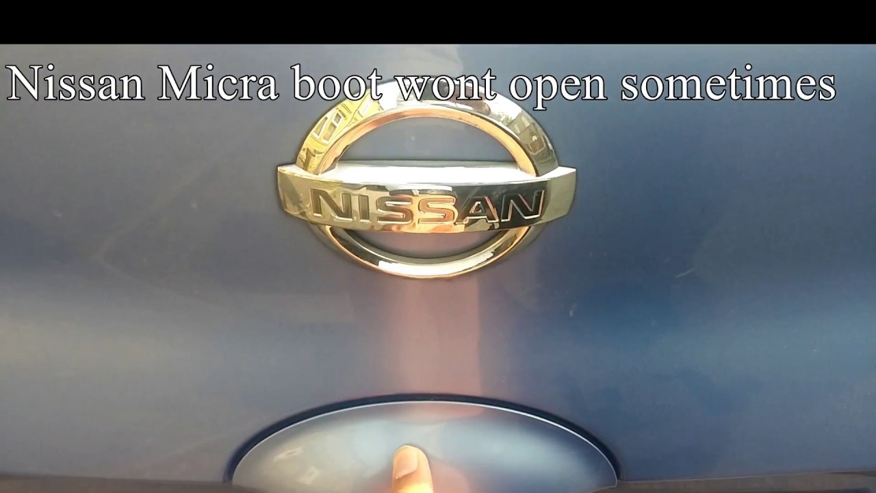How to fix a Nissan Micra boot lock