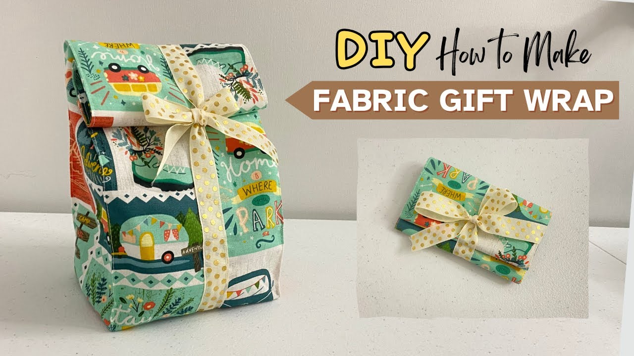 Easy to Make Reusable Fabric Gift Wrap | DIY Eco Gift Wrapping | Sewing Tutorial | Gift Bag Idea