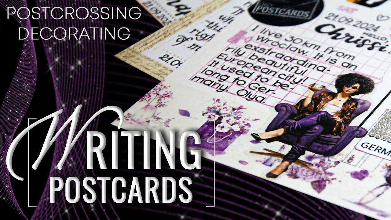 ✒️ WRITING & Decorating postcards | Sep 2024 | #18 | POSTCROSSING