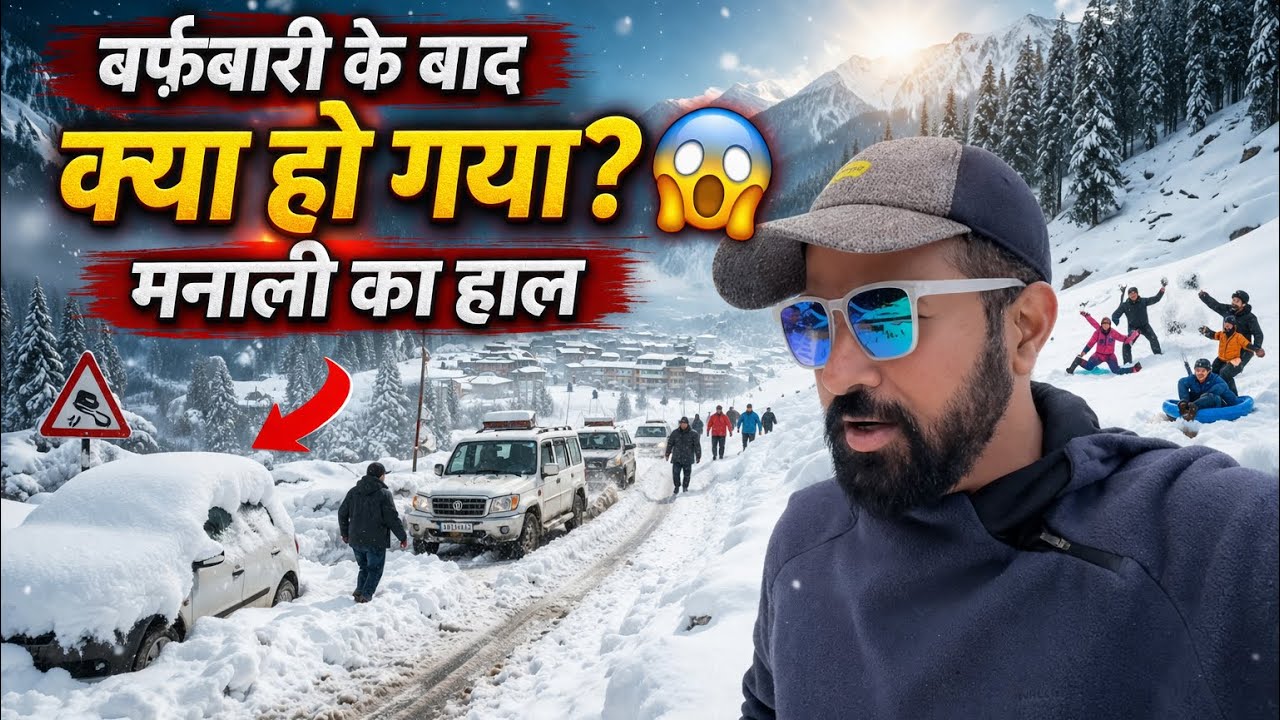 😱 बर्फ़बारी के बाद मनाली में क्या हो गया? Manali Latest Snow and Weathers Updates 