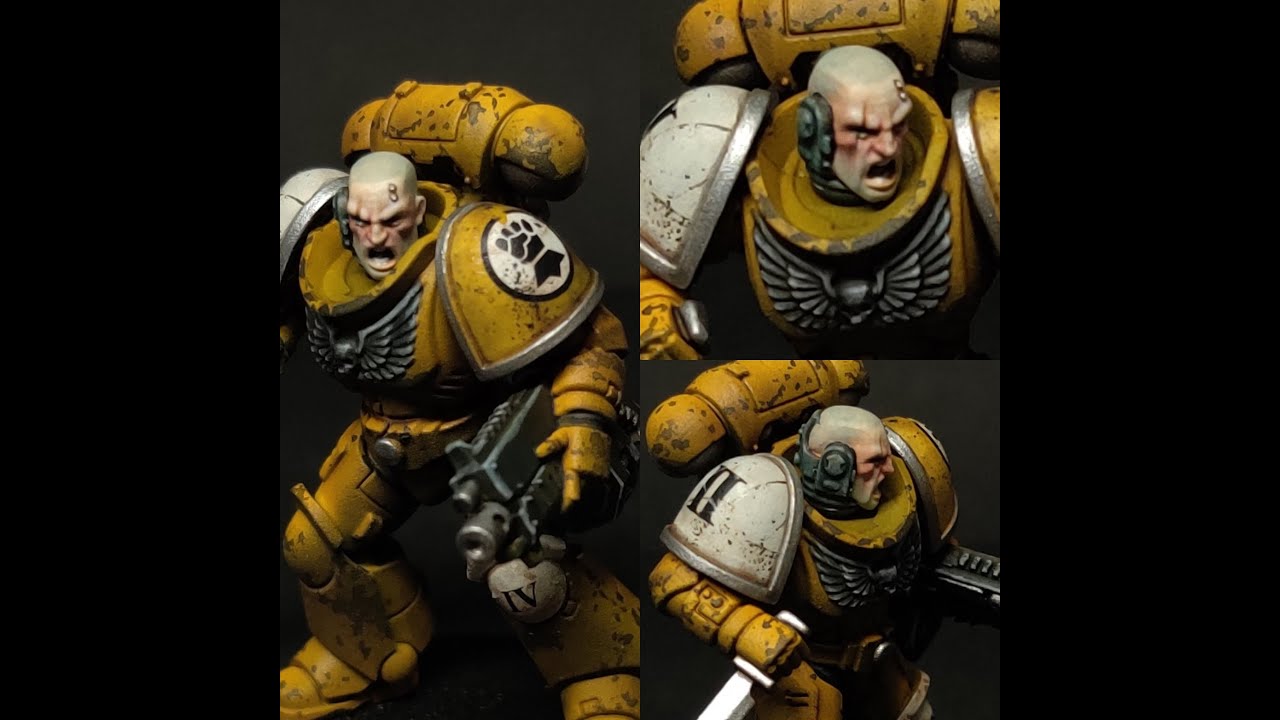 Painting Space Marine Heads