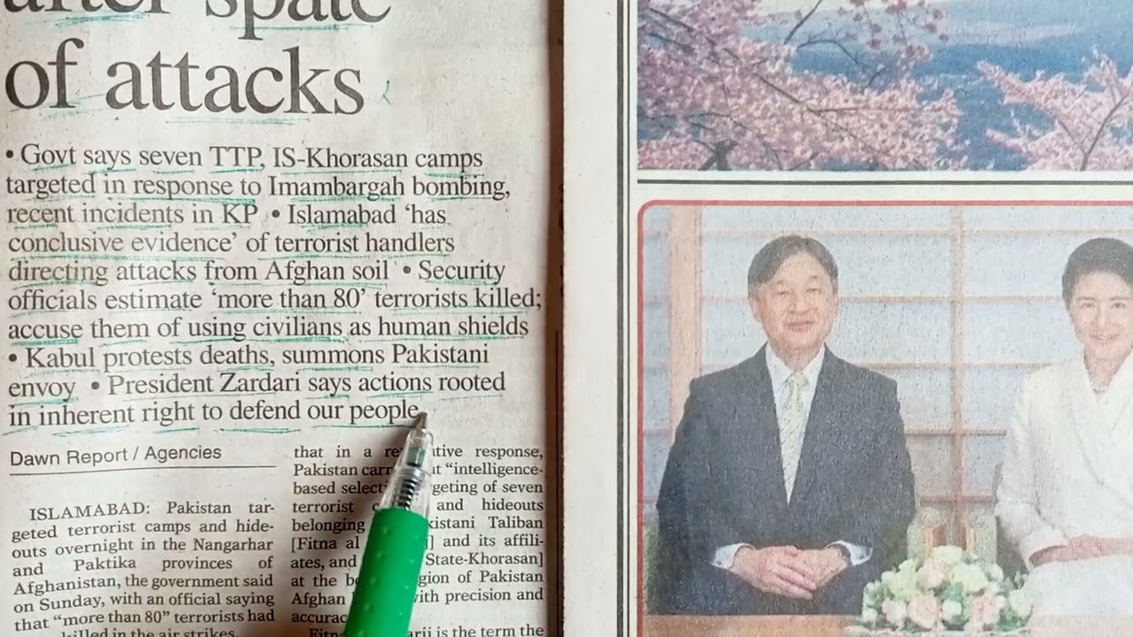 Today's Dawn News Articles Analysis//23-02--26//Newspaper Reading Effectively 
