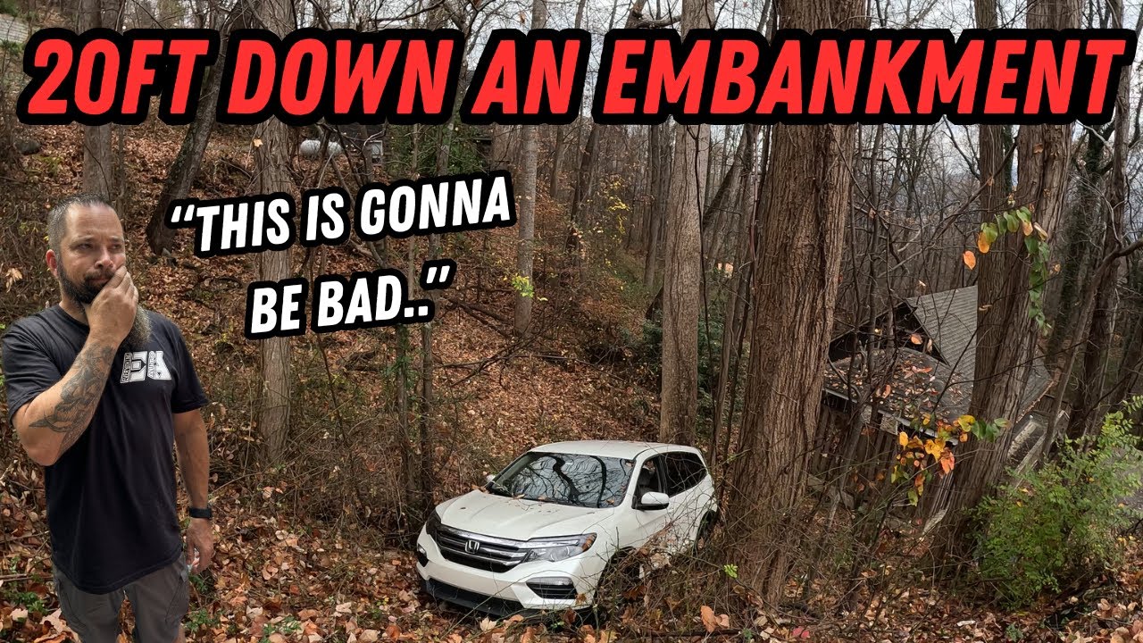 Honda Rolls 20ft Down An Embankment | Winching & PD Calls