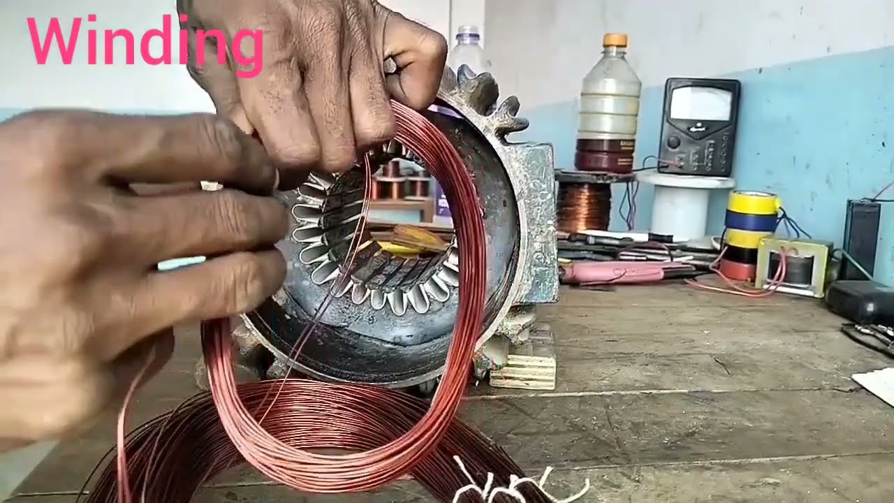 2 HP kirloskar company monoblock pump full rewinding 2 phase