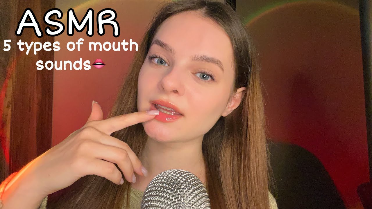 ASMR✨5 Types of Mouth Sounds You’ll Love 👄(whispers, kisses, spit painting, tongue, clicks)