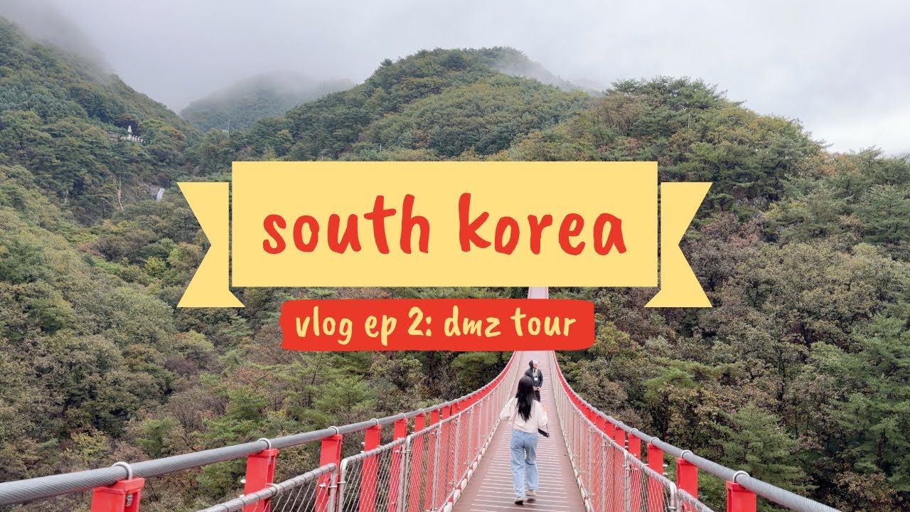 South Korea VLOG: DMZ tour[ep2] - exploring Hongdae at night, Myeongdong, KBBQ & soufflé pancakes