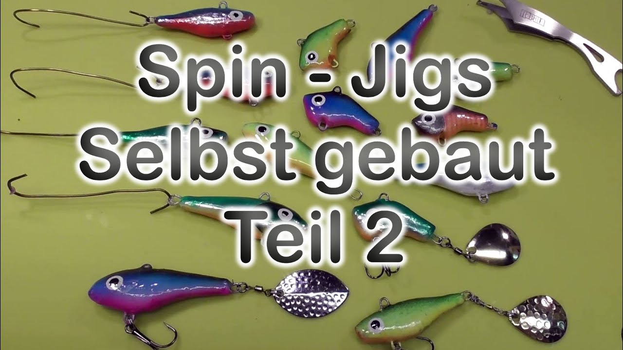 Spin - Jigs, selbst gebaut, Teil 2. DIY Kunstk&ouml;der #fishing #diy #tutorial #bait #jigging