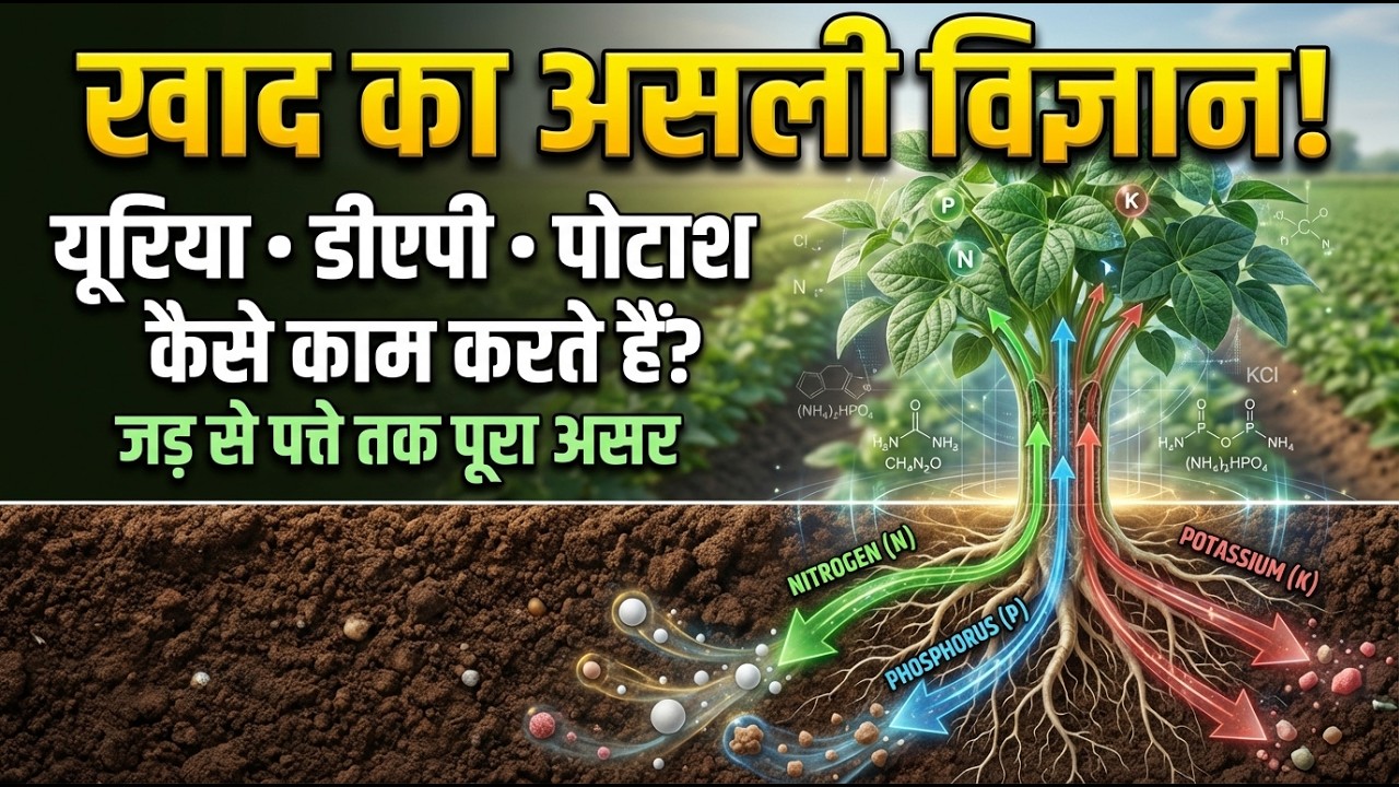 यूरिया, डीएपी और पोटाश का पूरा विज्ञान | फसल में कैसे करते हैं काम? जबरदस्त उत्पादन का राज |