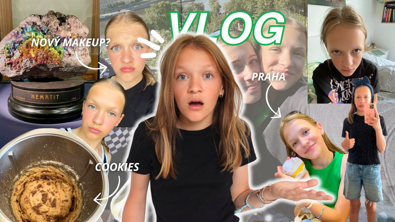 VLOG: V&yacute;let do Prahy, GRWM, nov&yacute; makeup, vysvědčen&iacute; a mnohem v&iacute;c! #vima #vlog
