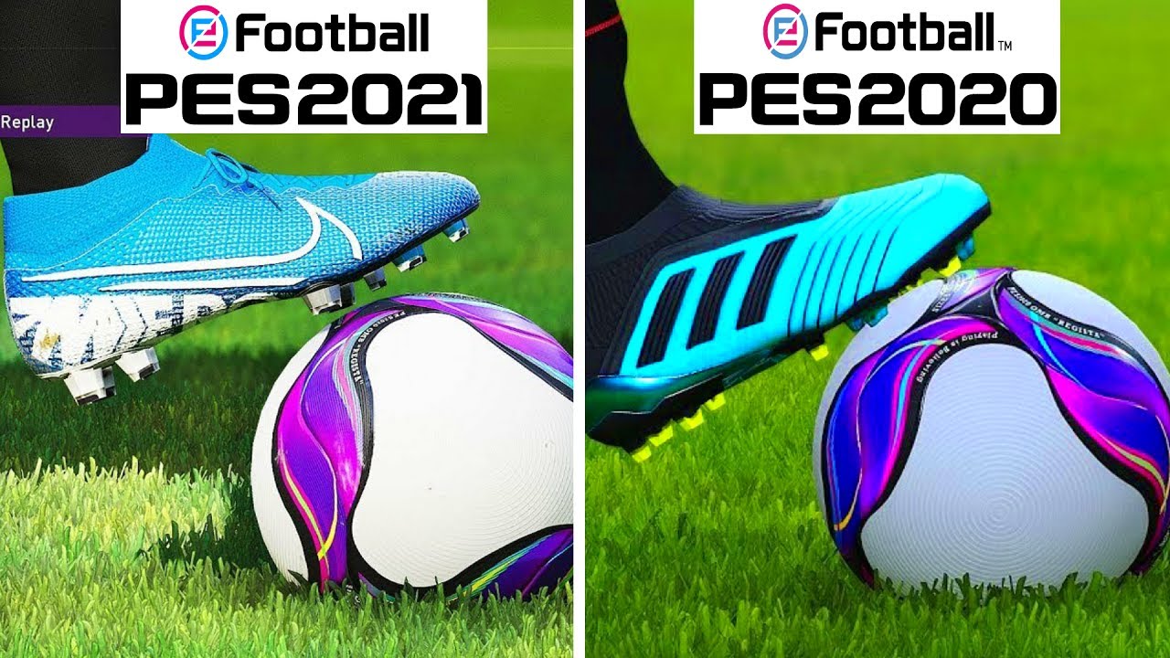 PES 2021 VS PES 2020 | GAMEPLAY COMPARISON